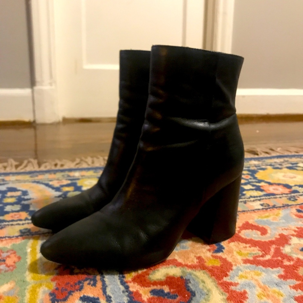 Nine West Black Leather Boots